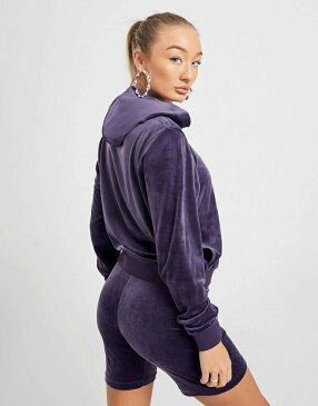 フィラ FILA フィラ ベロア 紫 パープル 【 PURPLE FILA VELOUR FULL ZIP HOODIE 】 レディースファッション トップス パーカー