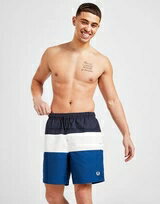 フレッドペリー FRED PERRY ショーツ ハーフパンツ 青色 ブルー 水着 【 FRED PERRY SWIMMER COLOUR BLOCK BLUE 】 メンズファッション 水着