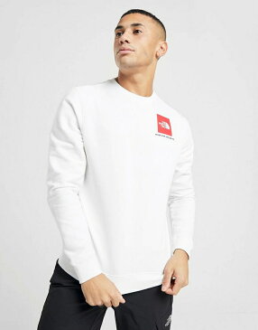 THENORTHFACE ボックス 白 ホワイト 【 WHITE THENORTHFACE FINE BOX CREW SWEATSHIRT 】 メンズファッション トップス スウェット トレーナー