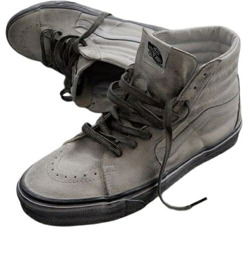 ヴァンズ バンズ 黒色 ブラック 白色 ホワイト 'DIRTY WHITE' スニーカー メンズ VANS OG STRESSED SK8-HIGH VN0007NSWWW / BLACK WHITE