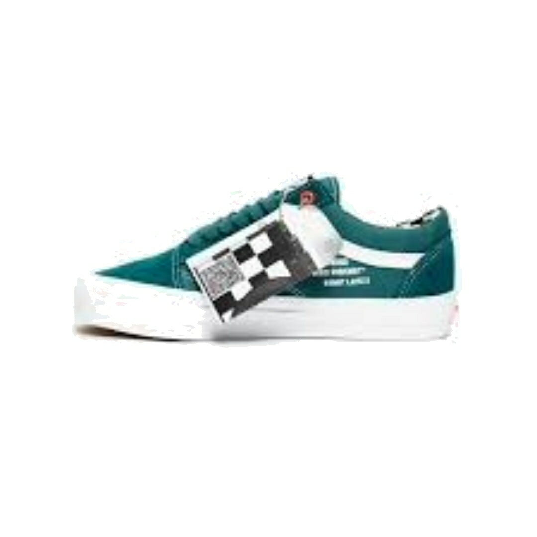ヴァンズ バンズ 緑 グリーン 白色 ホワイト オールドスクール 'GREEN WHITE' スニーカー メンズ VANS X RAY BARBEE UA OG OLD SKOOL LX VN0A4P3X92L1 / GREEN WHITE