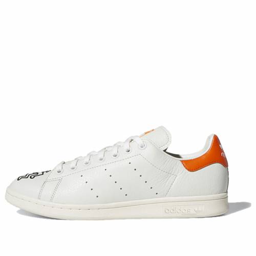 アディダス オリジナルス 白色 ホワイト スタンスミス 'POP ART' スニーカー メンズ 【 ADIDAS ORIGINALS KEITH HARING X CRYSTAL WHITE ORANGE CHALK EE9295 】