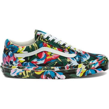 ヴァンズ バンズ 緑 グリーン 白色 ホワイト オールドスクール 'FLORAL GREEN' スニーカー メンズ 【 VANS GREEN KENZO X OG LX SNEAKERS SHOES FLORAL TRUE WHITE 】