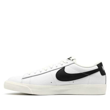 ナイキ ブレイザー レザー 白色 ホワイト 黒色 ブラック スニーカー メンズ 【 NIKE BLAZER LOW LEATHER WHITE BLACK CI6377101 】