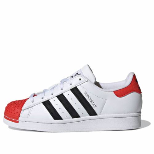 アディダス オリジナルス スーパースター スニーカー レディース 【 SUPERSTAR LEGO X ADIDAS ORIGINALS 360 J SNEAKERS SHOES H03955 】