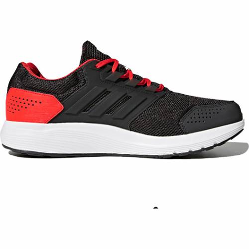 アディダス ギャラクシー 黒色 ブラック 赤 レッド スニーカー メンズ 【 RED ADIDAS GALAXY 4 M BLACK CP8823 】