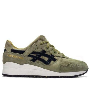 アシックス オリーブ 'SQUAD' スニーカー メンズ 【 ASICS FOOTPATROL X GEL LYTE 3 MARATHON RUNNING SHOES SNEAKERS OLIVE 】