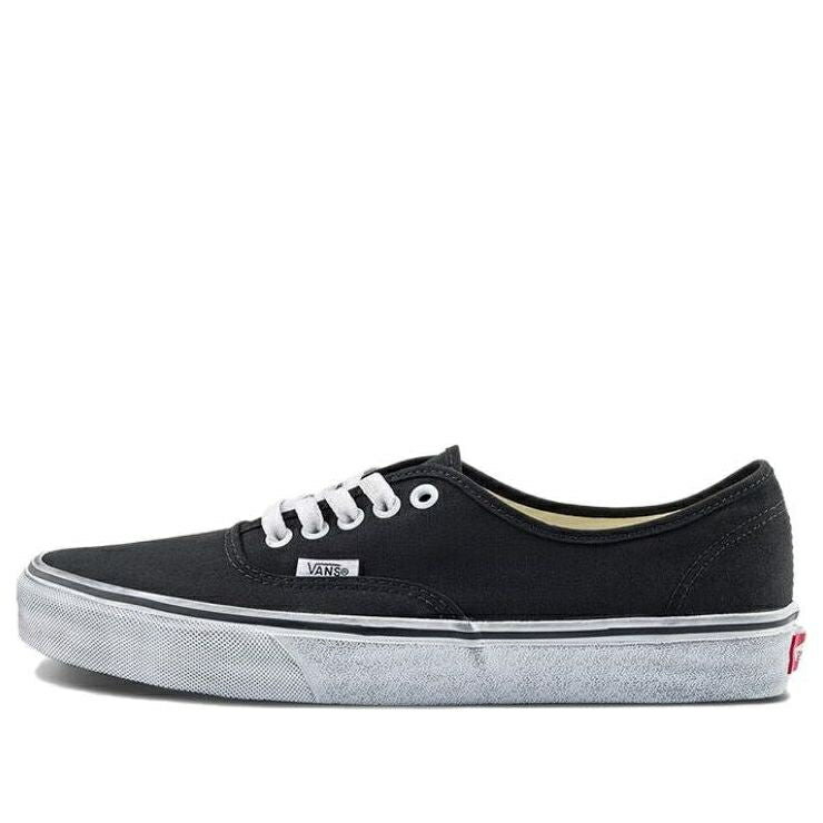 ヴァンズ バンズ オーセンティック 黒色 ブラック 白色 ホワイト 'BLACK' スニーカー メンズ VANS STRESSED AUTHENTIC VN000EE3BZW / BLACK WHITE