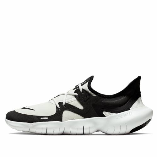 ナイキ フリー 白色 ホワイト 黒色 ブラック 5.0 スニーカー メンズ 【 NIKE FREE RN MARATHON RUNNING SHOES SNEAKERS WHITE BLACK 】