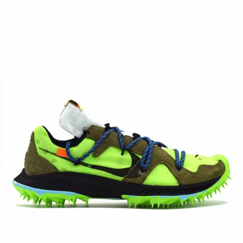 ナイキ オフホワイト ズーム 'ATHLETE GREEN' スニーカー レディース 【 NIKE OFFWHITE X WMNS AIR ZOOM TERRA KIGER 5 IN PROGRESS ELECTRIC CD8179300 】