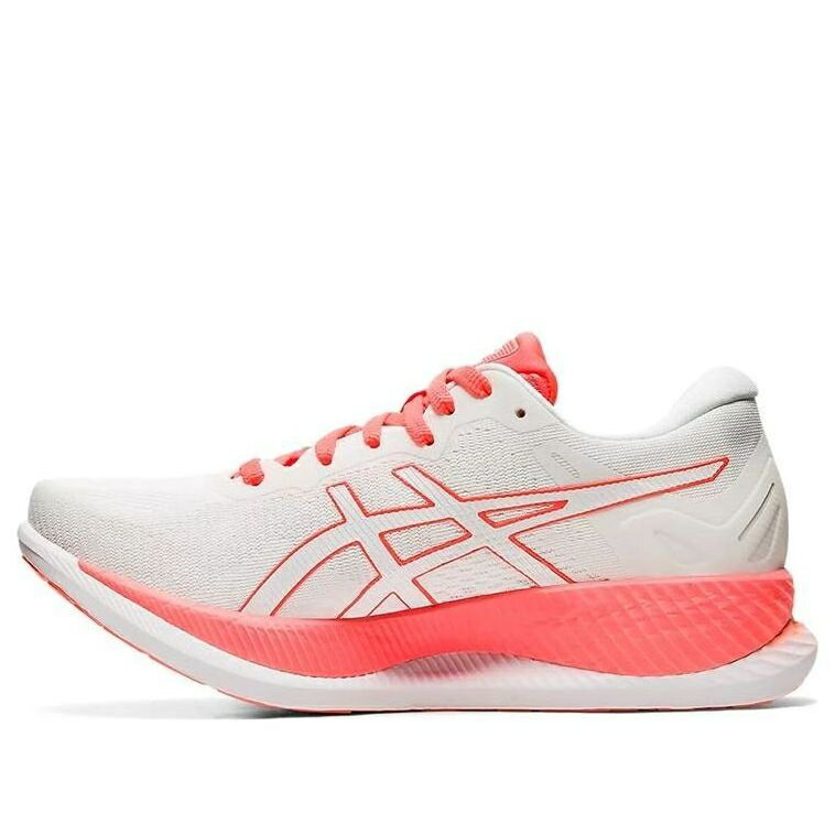 アシックス 白色 ホワイト 'SUNRISE RED' スニーカー レディース ASICS (WMNS) GLIDERIDE TOKYO 1012A943-100 / WHITE