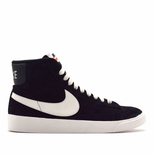 ナイキ ブレイザー ミッド ビンテージ ヴィンテージ スエード スウェード 黒色 ブラック レディース スニーカー 【 VINTAGE NIKE WMNS BLAZER MID SUEDE BLACK WOMENS AV9376001 】