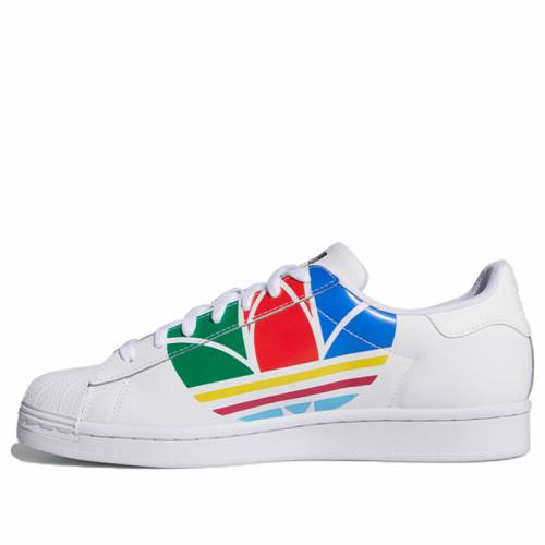 アディダス オリジナルス スーパースター ピュア トレフォイル 'COLORFUL WHITE' スニーカー メンズ 【 SUPERSTAR ADIDAS ORIGINALS PURE TREFOIL CLOUD FU9519 】