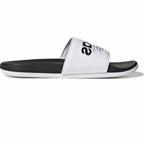 アディダス ネオ アディレッタ サンダル メンズ 【 ADIDAS NEO ADILETTE COMPORT SLIDES SANDALS SLIPPER BLACK WHITE FX4287 】