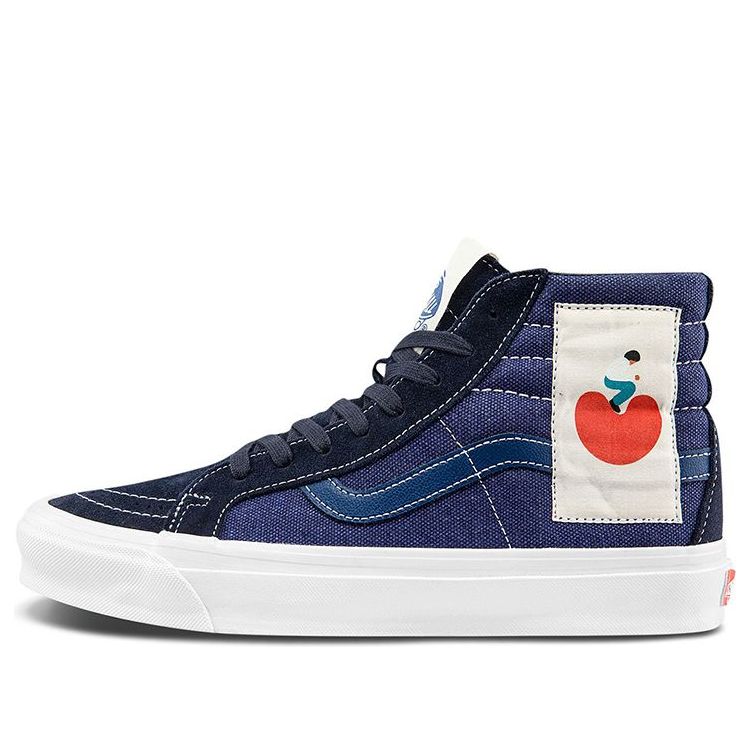 ヴァンズ バンズ ボルト スケートハイ 青色 ブルー スニーカー メンズ 【 VANS GEOFF MCFETRIDGE X UNISEX VAULT OG SK8HI LX BLUE VN0A4BVB92O 】