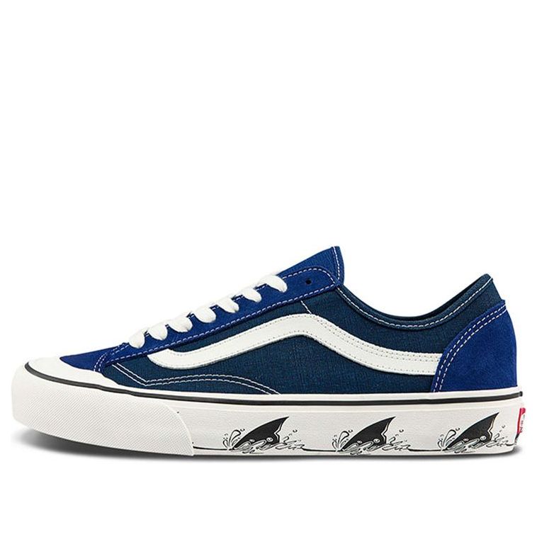 ヴァンズ バンズ スケート スニーカー 運動靴 青色 ブルー スニーカー メンズ 【 VANS SKATE STYLE 36 DECON SF SHOES UNISEX BLUE VN0A5HYRA6F 】