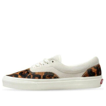 ヴァンズ バンズ ヒョウ柄 レオパード カジュアル スケート スニーカー 運動靴 白色 ホワイト スニーカー メンズ 【 VANS SKATE ERA LEOPARD PRINT SPLICING LOW TOP CASUAL SHOES UNISEX WHITE VNA4U39033 】