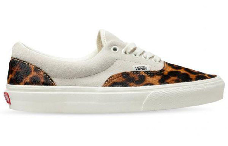 ヴァンズ バンズ ヒョウ柄 レオパード カジュアル スケート スニーカー 運動靴 白色 ホワイト スニーカー メンズ 【 VANS SKATE ERA LEOPARD PRINT SPLICING LOW TOP CASUAL SHOES UNISEX WHITE VNA4U39033 】