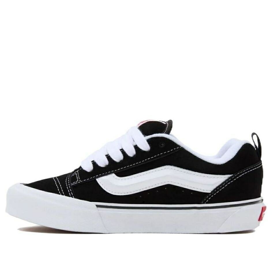 ヴァンズ バンズ 黒色 ブラック 白色 ホワイト 'BLACK WHITE' スニーカー メンズ VANS KNU SKOOL VN0009QC6BT / BLACK TRUE WHITE