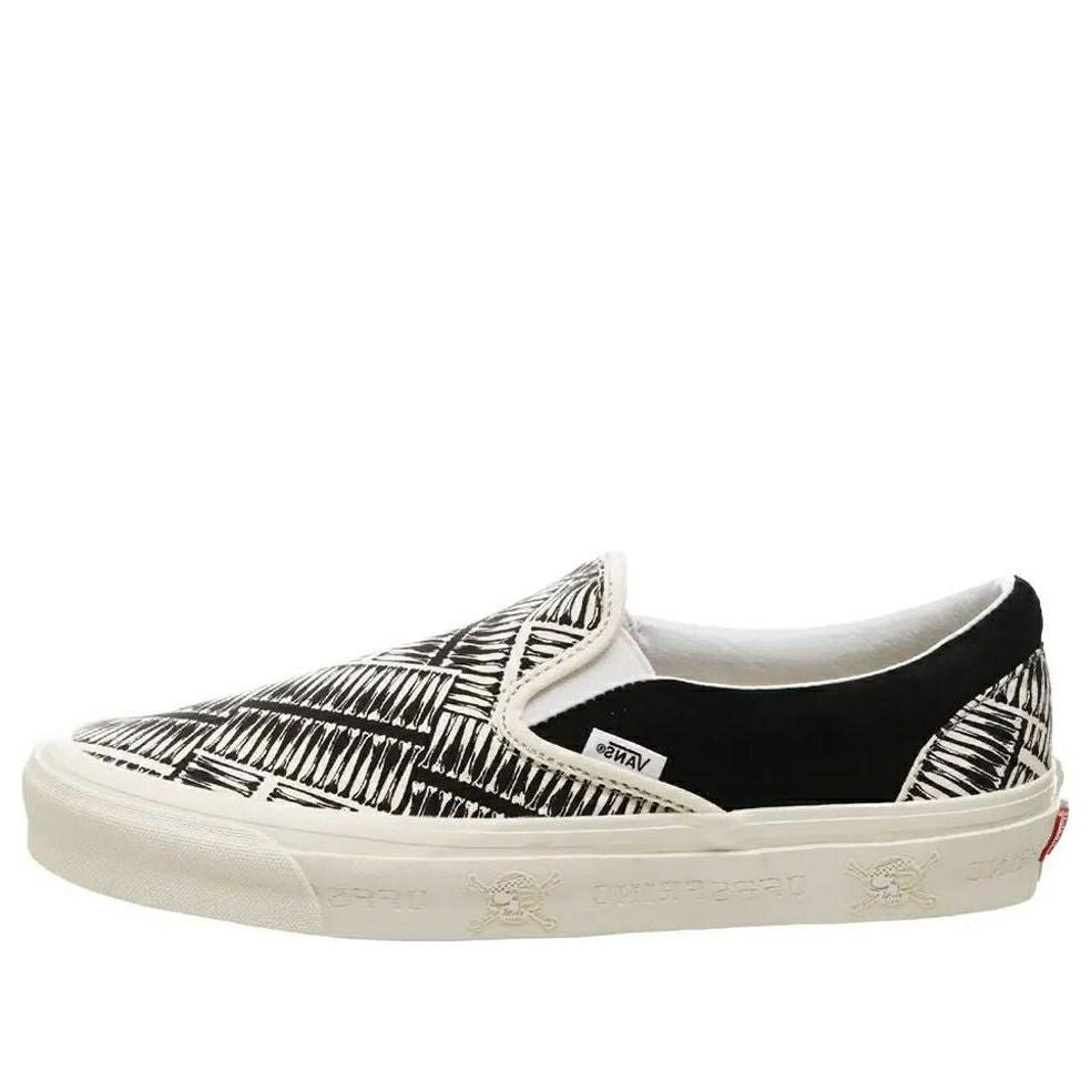ヴァンズ バンズ スリッポン 灰色 グレー 白色 ホワイト 黒色 ブラック 'GREY WHITE' スニーカー メンズ VANS SLIP-ON 98 OFFSPRING VN0A3AVAT0M1 / GREY WHITE BLACK
