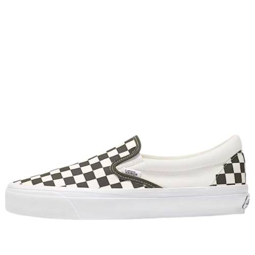 VANS - ヴァンズ バンズ クラシック スリッポン 緑 グリーン 'GRAPE GREEN' スニーカー メンズ VANS CLASSIC SLIP-ON 98 LX CHECKERBOARD LEAF VN000D5AKCZ / GRAPE LEAF GREEN