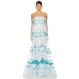 Susan Fang 【 Air-Flower Maxi Dress Women 】 ドレス レディースファッション ドレス レディース