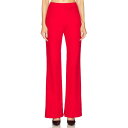 Selmacilek 【 High Rise Slit-Detailed Canvas Pant Women 】 ハイ ライズ パンツ レディースファッション ...