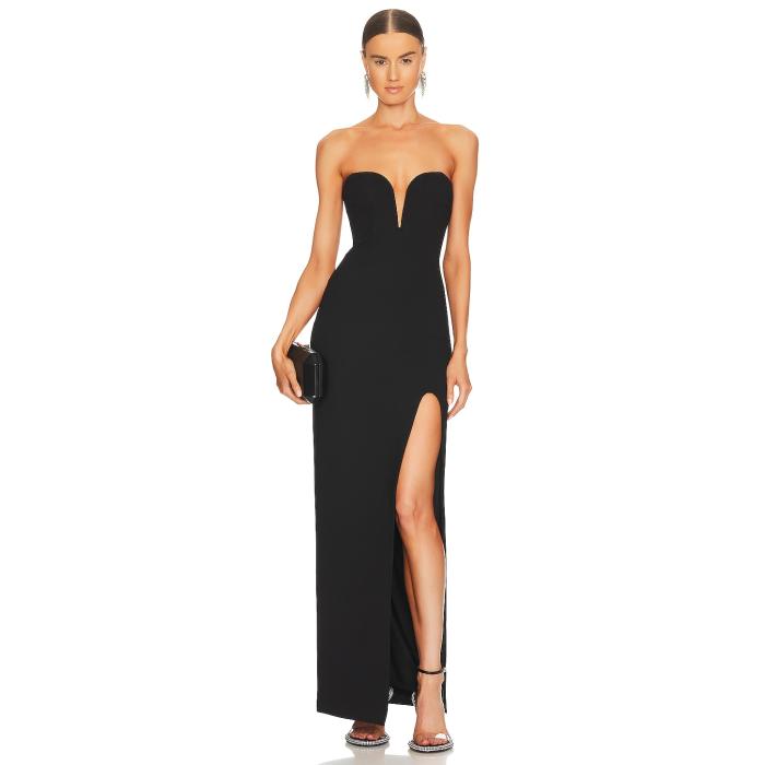 Nicholas 【 Tena Deep V Sweetheart Strapless Gown Women 】 ディープ レディースファッション ドレス レディース