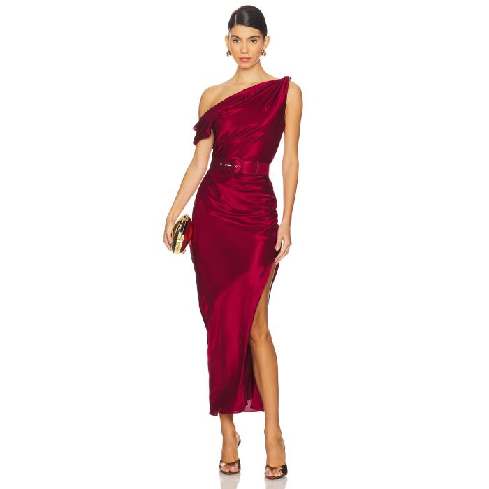 Nicholas 【 Halle Off The Shoulder Dress Women Bordeaux 】 ドレス レディースファッション ドレス レディース(4)