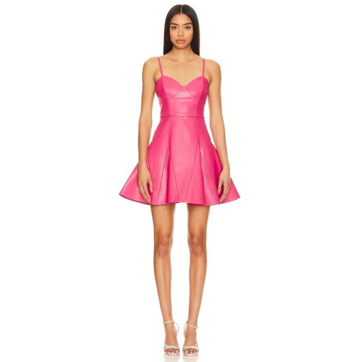 スサナモナコ Susana Monaco 【 Faux Leather Corset Flare Dress Women 】 レザー ドレス レディースファッション ドレス レディース スサナモナコ Susana Monaco 【 Faux Leather Corset Flare Dress Women 】 レザー ドレス レディースファッション ドレス レディース