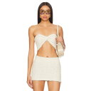 Knorts Knit Denim 【 Gauze Bow Tie Tube Top Women 】 ネクタイ レディースファッション トップス その他 レディ...