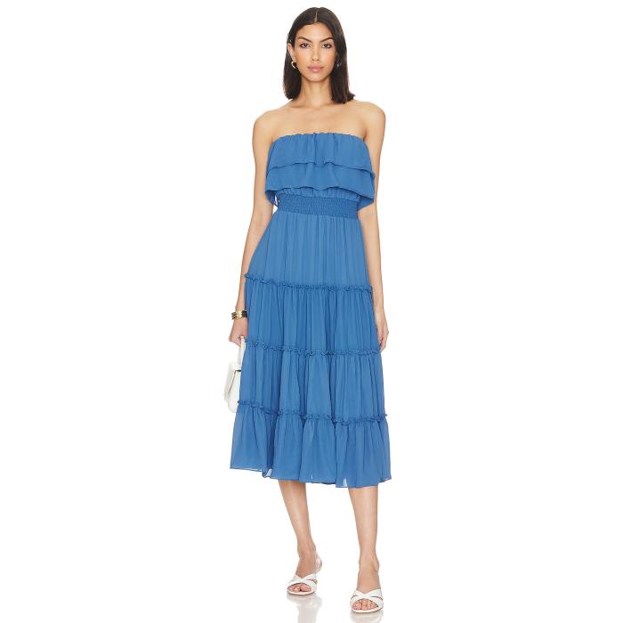 1. State 【 Strapless Ruffle Tiered Dress Women 】 ドレス レディースファッション ドレス レディース