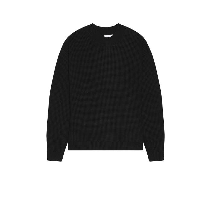 Krost 【 Chunky Crewneck Sweater Men Black 】 トレーナー メンズファッション トップス ニット セーター メンズ 黒色 ブラック