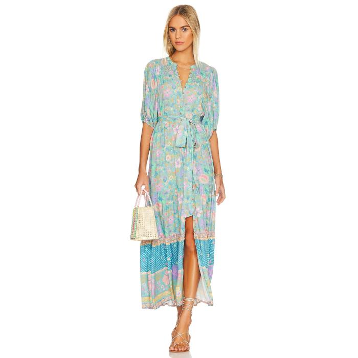 Spell 【 Hibiscus Lane Button Through Gown Women 】 レディースファッション ドレス レディース