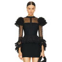 Susan Fang 【 Embellished Sheer Blouse Women 】 レディースファッション トップス シャツ ブラウス レディース(4)