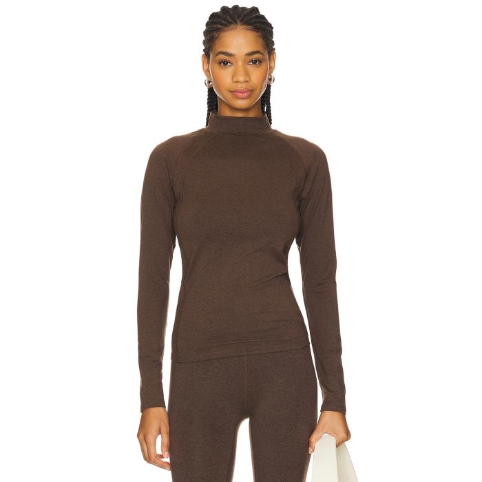 バーリー Varley 【 Always Warm Base Layer Top Women Deep Chocolate Marl 】 ウォーム レディースフ..