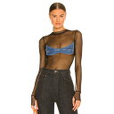 Sami Miro Vintage 【 Denim Patch Bodysuit Women 】 デニム ボディースーツ レディースファッション トップス その他 レディース