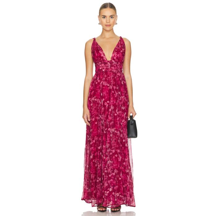 サビーナムサエフ Sabina Musayev 【 Adhara Dress Women Fuchsia Pink Print 】 ドレス レディースフ..