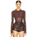 フルールドゥマル Fleur Du Mal 【 Lace Pointelle Collared Bodysuit Women 】 ボディースーツ レディースファッション トップス その他 レディース