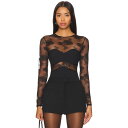 フルールドゥマル Fleur Du Mal 【 Bouquet Lace And Jersey Bodysuit Women 】 ジャージ ボディースーツ レディースファッション トップス その他 レディース