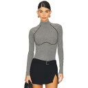 フルールドゥマル Fleur Du Mal 【 Rib Bodysuit With Lace Trim Women 】 ボディースーツ レディースファッション トップス その他 レディース