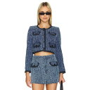 Self-Portrait 【 Textured Denim Jacket Women 】 デニム Jacket ジャケット レディースファッション コート ジャケット レディース(4)