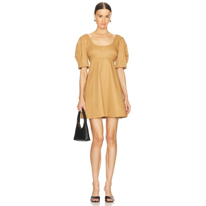 Matthew Bruch 【 Bustier Puff Sleeve Mini Dress Women 】 Sleeve スリーブ ドレス レディースファッション ドレス レディース