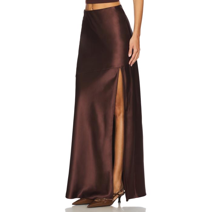 Line & Dot 【 Dalton Skirt Women Chocolate 】 レディースファッション ボトムス スカート レディース