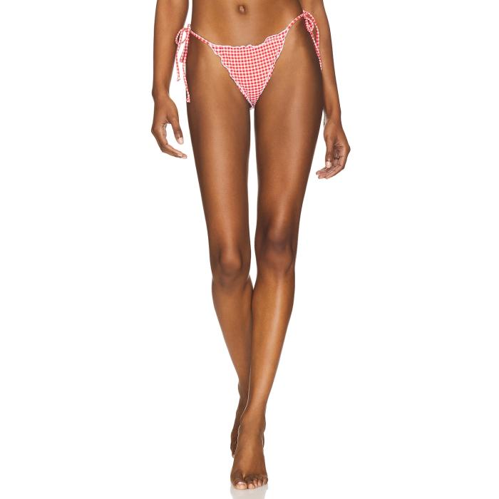 グッドアメリカン Good American 【 Gingham Cheeky Hipster Bottom Women Grenadine Gingham001 】 ズボン ボトムス レディースファッション 水着 レディース