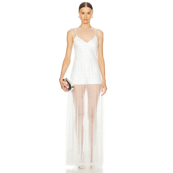 Norma Kamali 【 Sleeveless Flared Gown Women 】 Sleeveless ノンスリーブ レディースファッション ドレス レディース