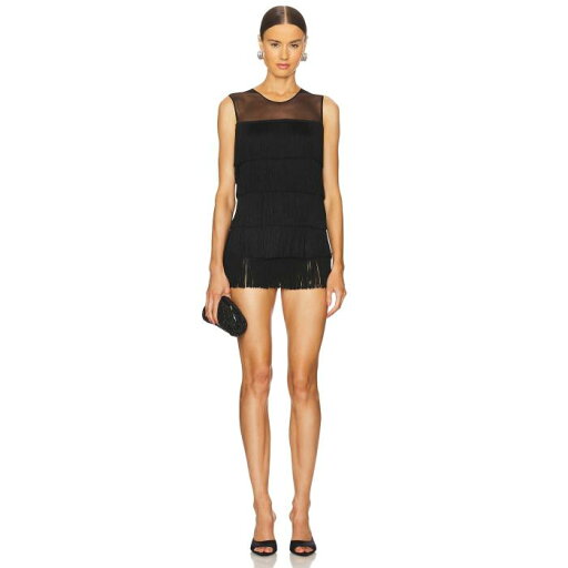 Norma Kamali 【 Sleeveless All Over Fringe Pickleball Dress Women 】 Sleeveless ノンスリーブ ドレス レディースファッション ドレス レディース Norma Kamali 【 Sleeveless All Over Fringe Pickleball Dress Women 】 Sleeveless ノンスリーブ ドレス レディースファッション ドレス レディース