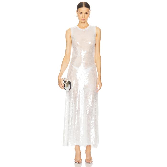 Norma Kamali 【 Sleeveless Long Swing Dress Women 】 Sleeveless ノンスリーブ Swing スウィング ドレス レディースファッション ドレス レディース