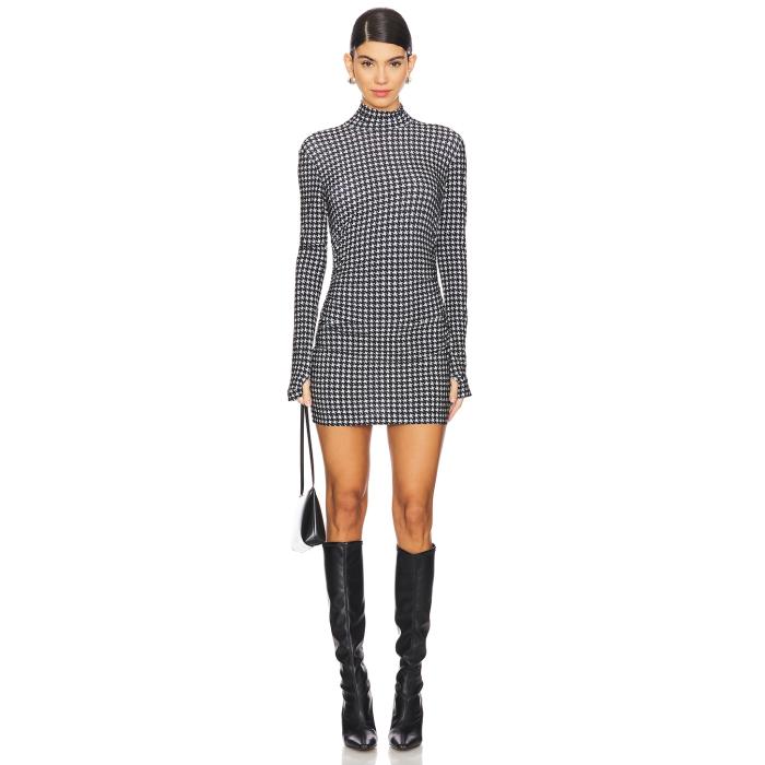 Norma Kamali  Long Sleeve Turtleneck Pickleball Dress Women  Sleeve ...
