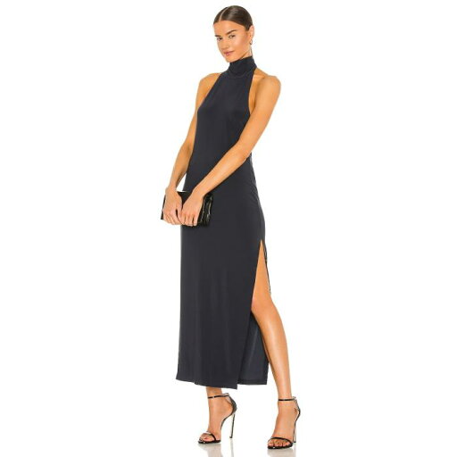 Norma Kamali 【 Halter Turtle Side Slit Gown Women 】 レディースファッション ドレス レディース Norma Kamali 【 Halter Turtle Side Slit Gown Women 】 レディースファッション ドレス レディース